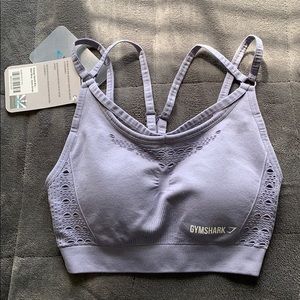 Steel blue gymshark energy seamless sports bra
